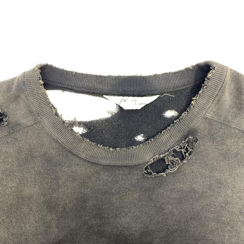 中古】ANCELLM CRASH UNEVEN OVER SWEAT SHIRT サイズ2 ANC-CT65