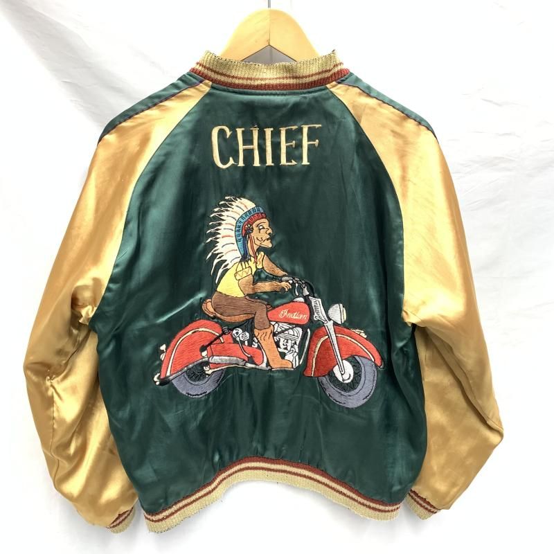 中古】テーラー東洋 リバーシブルサテンスカジャン 舞妓×CHIEF サイズL