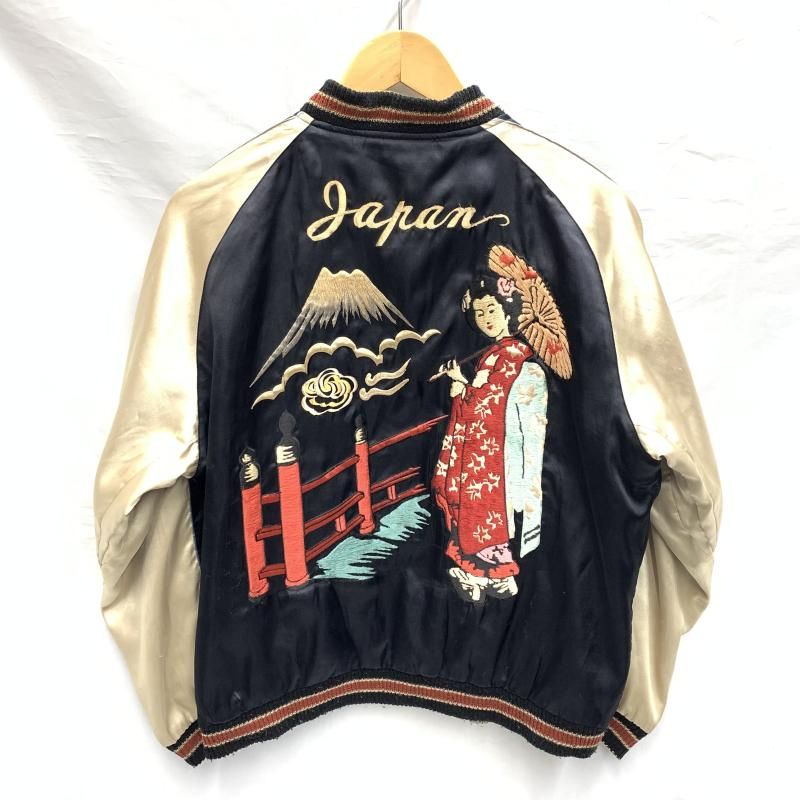 中古】テーラー東洋 リバーシブルサテンスカジャン 舞妓×CHIEF サイズL