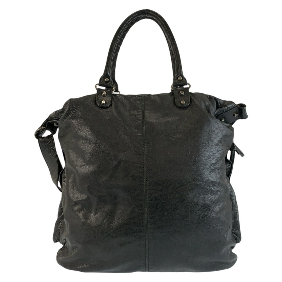 美品 BALENCIAGA バレンシアガ クラシックスクエア ブラック 黒 レザー 224889 トートバッグ ショルダーバッグ メンズ 602875 【中古】 美品 BALENCIAGA バレンシアガ クラシックスクエア ブラック 黒 レザー