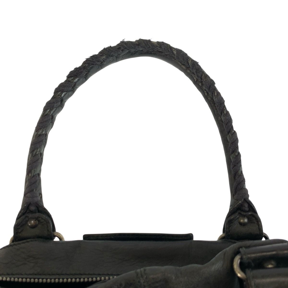 美品 BALENCIAGA バレンシアガ クラシックスクエア ブラック 黒 レザー