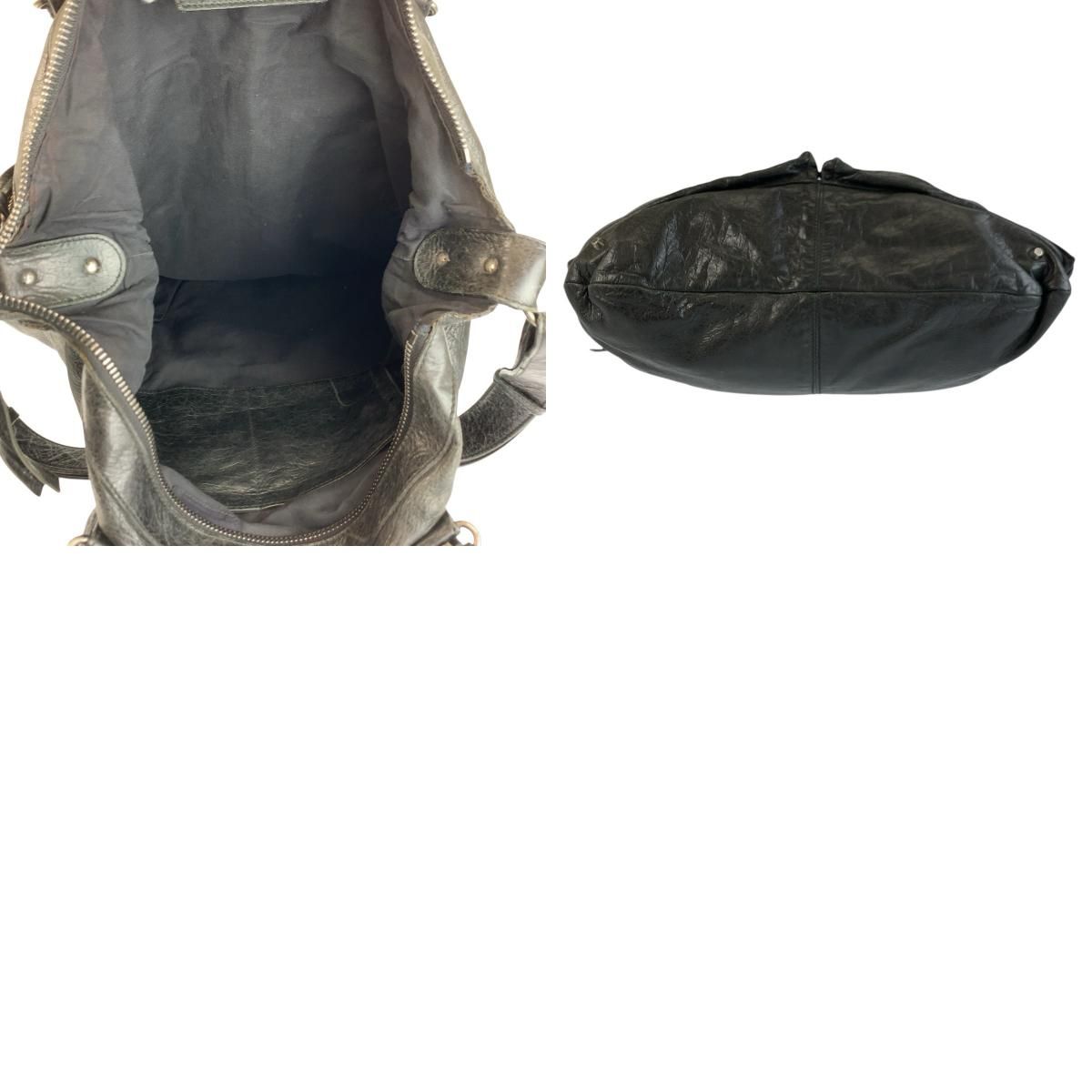 美品 BALENCIAGA バレンシアガ クラシックスクエア ブラック 黒 レザー