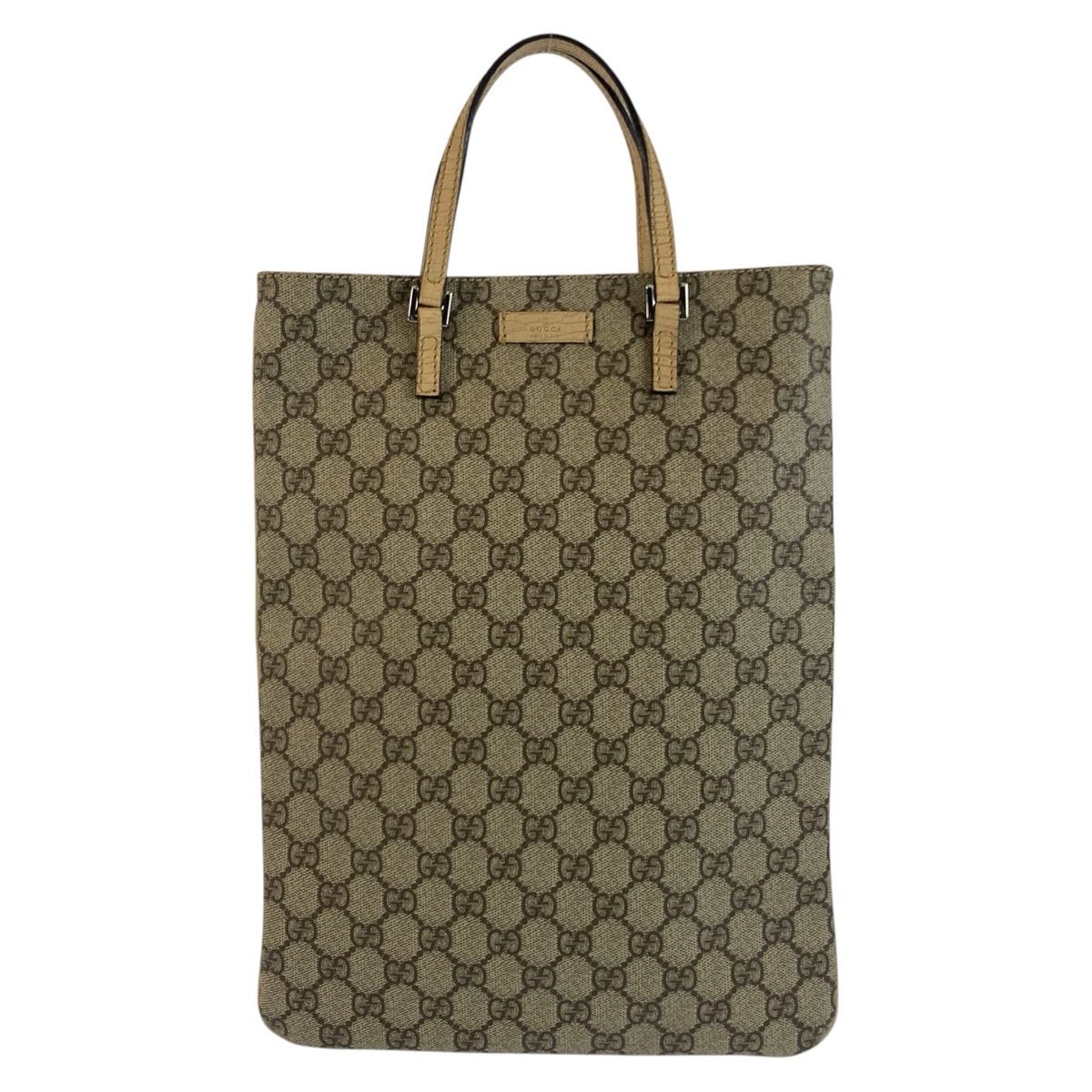 美品 GUCCI グッチ ベージュ GGスプリームキャンバス 117551 トート