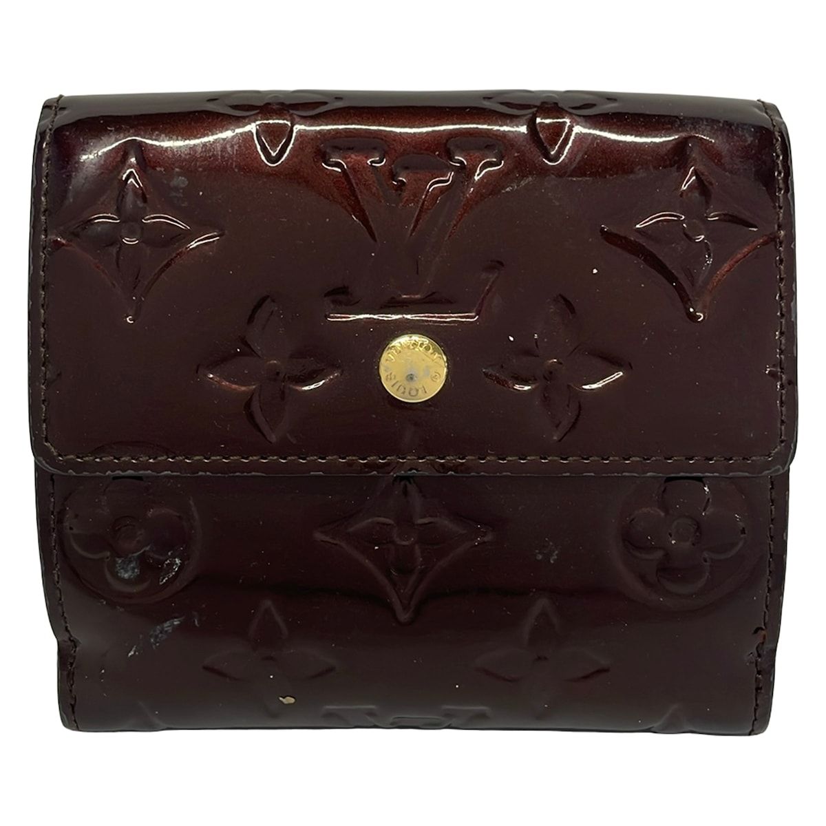 LOUIS VUITTON(ルイヴィトン) Wホック財布 モノグラムヴェルニ