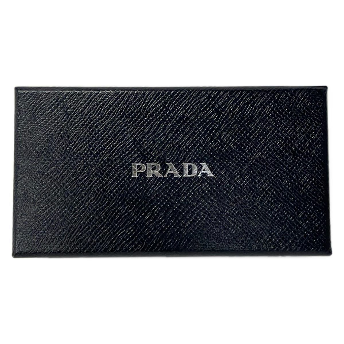 PRADA(プラダ) キーホルダー(チャーム) - ベージュ×ブルーグリーン