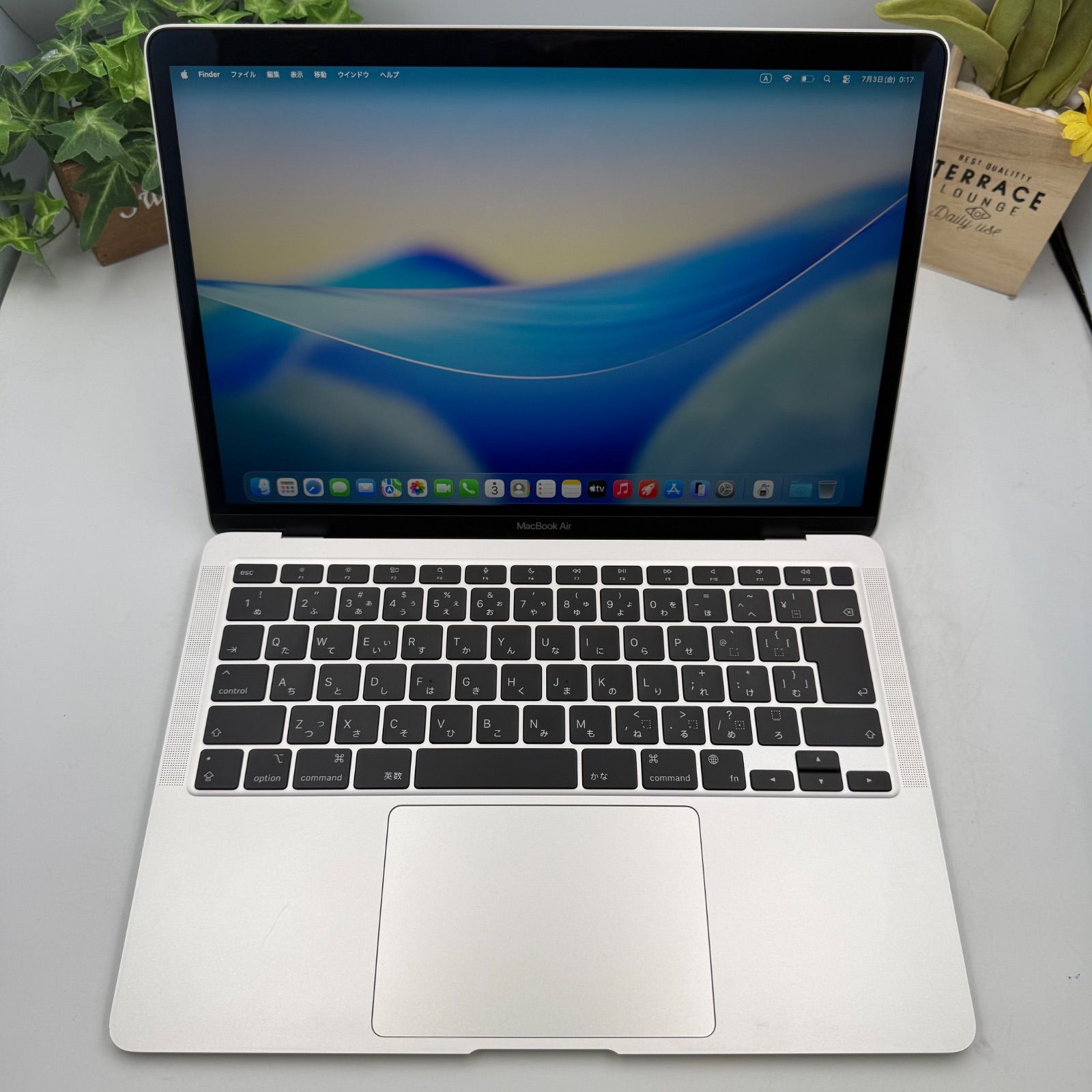 バッテリー100％】MacBook Air M1 13インチ 2020 8GB 256GB シルバー