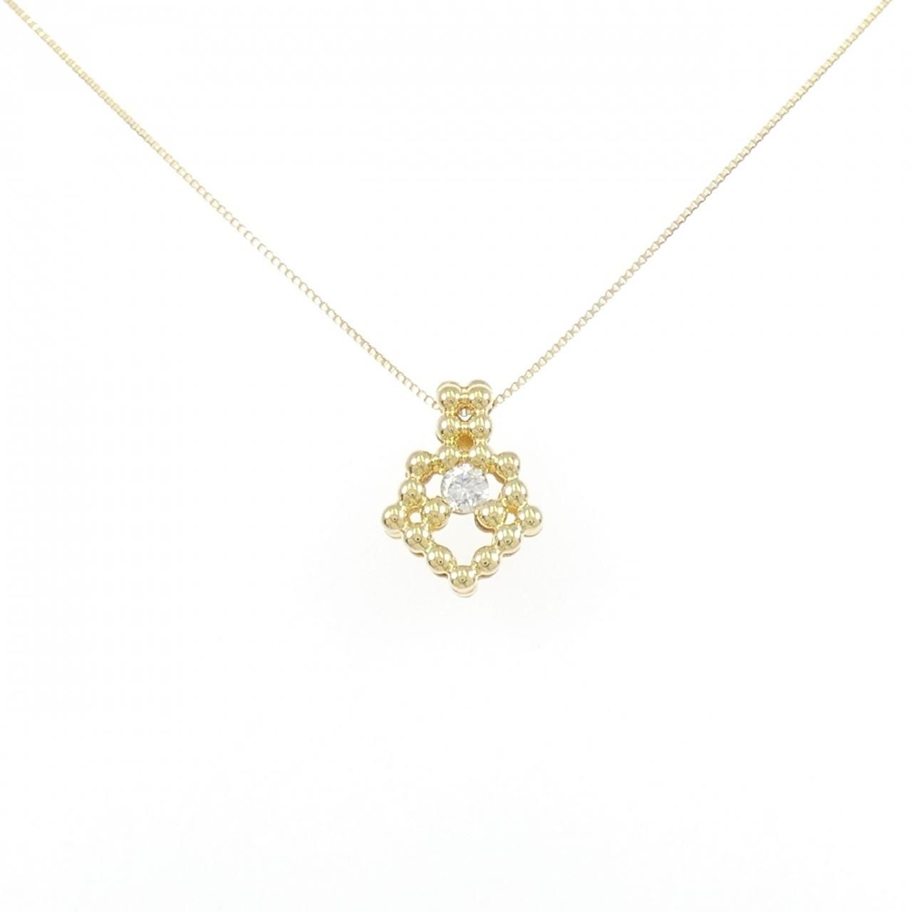K18YG ダイヤモンド ネックレス 0.11CT