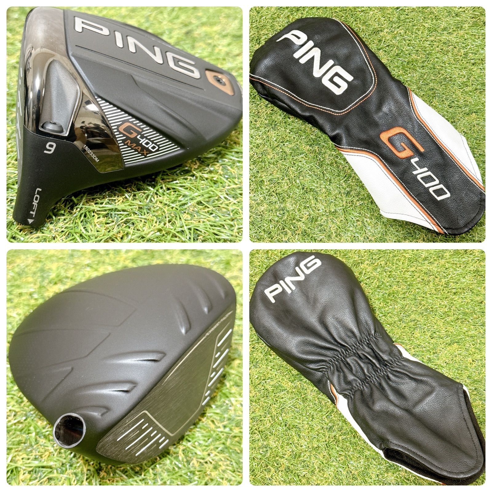 希少レフティ PING G400 MAX ドライバー 9度 ヘッドのみ 左利き用 ピン