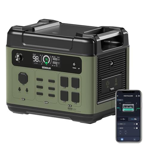 R★EENOUR ポータブル電源 P2001PLUS(P2001進級版) 大容量 2048Wh/640000mAh リン酸鉄リチウム電池 APP遠隔操作 入力電力調整可 1.6時間急速充電 AC2400W(瞬間最大4800W)/DC/USB出力 TYPE-C1