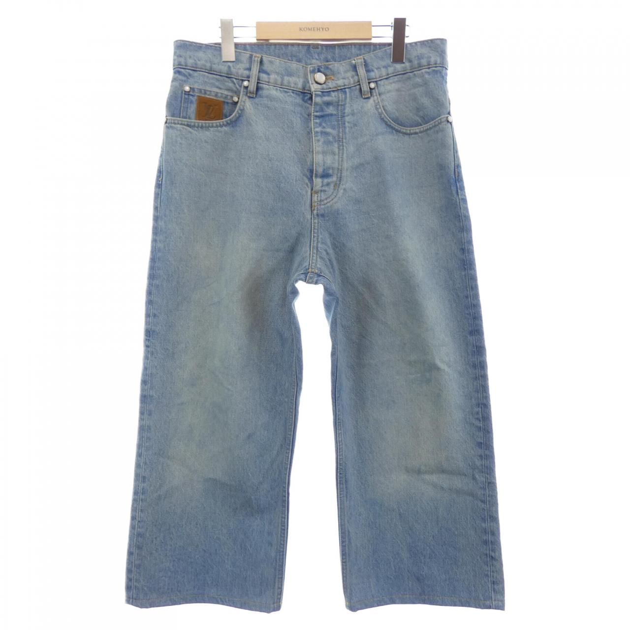 ルイヴィトン LOUIS VUITTON ワイドレッグフィットデニムパンツ HSD50WPCP ジーンズ