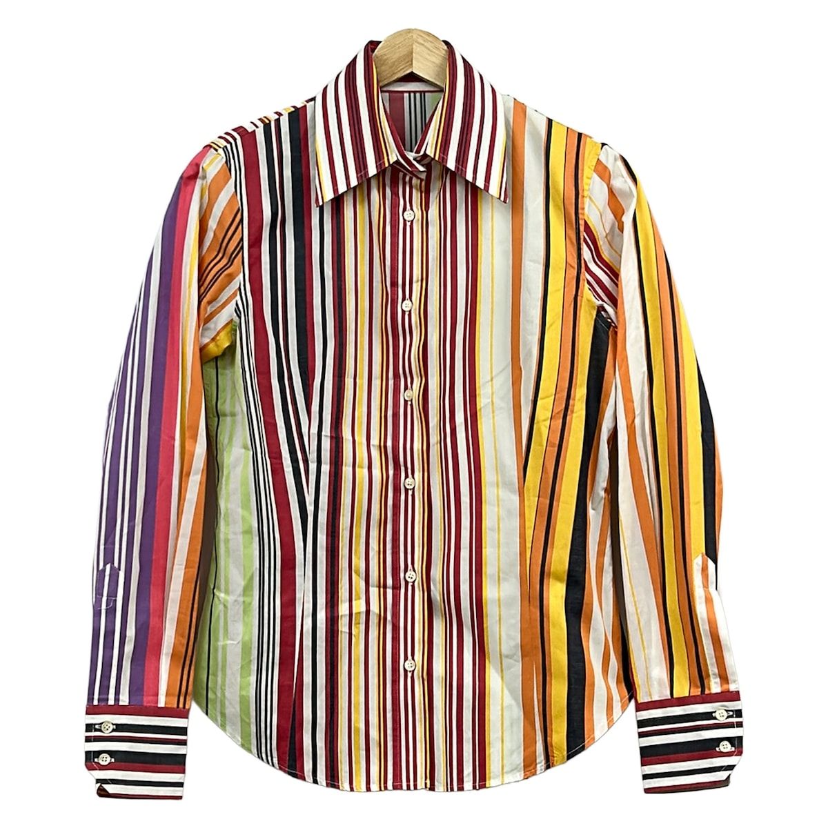 ETRO(エトロ) 長袖シャツブラウス サイズ42 M レディース美品 - レッド
