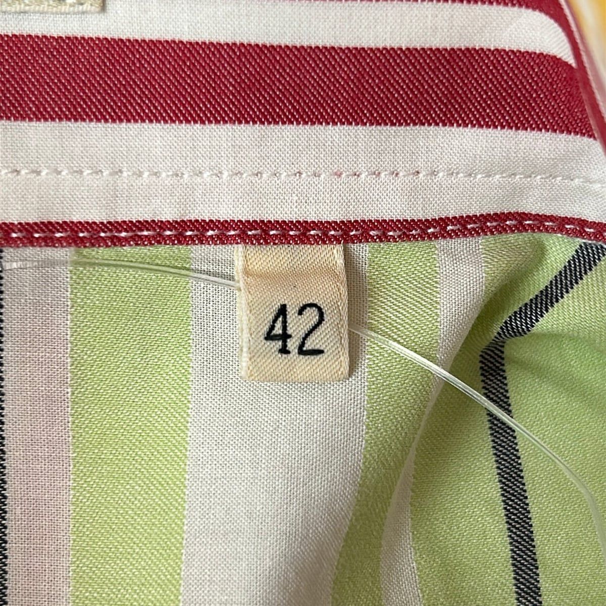 ETRO(エトロ) 長袖シャツブラウス サイズ42 M レディース美品 - レッド