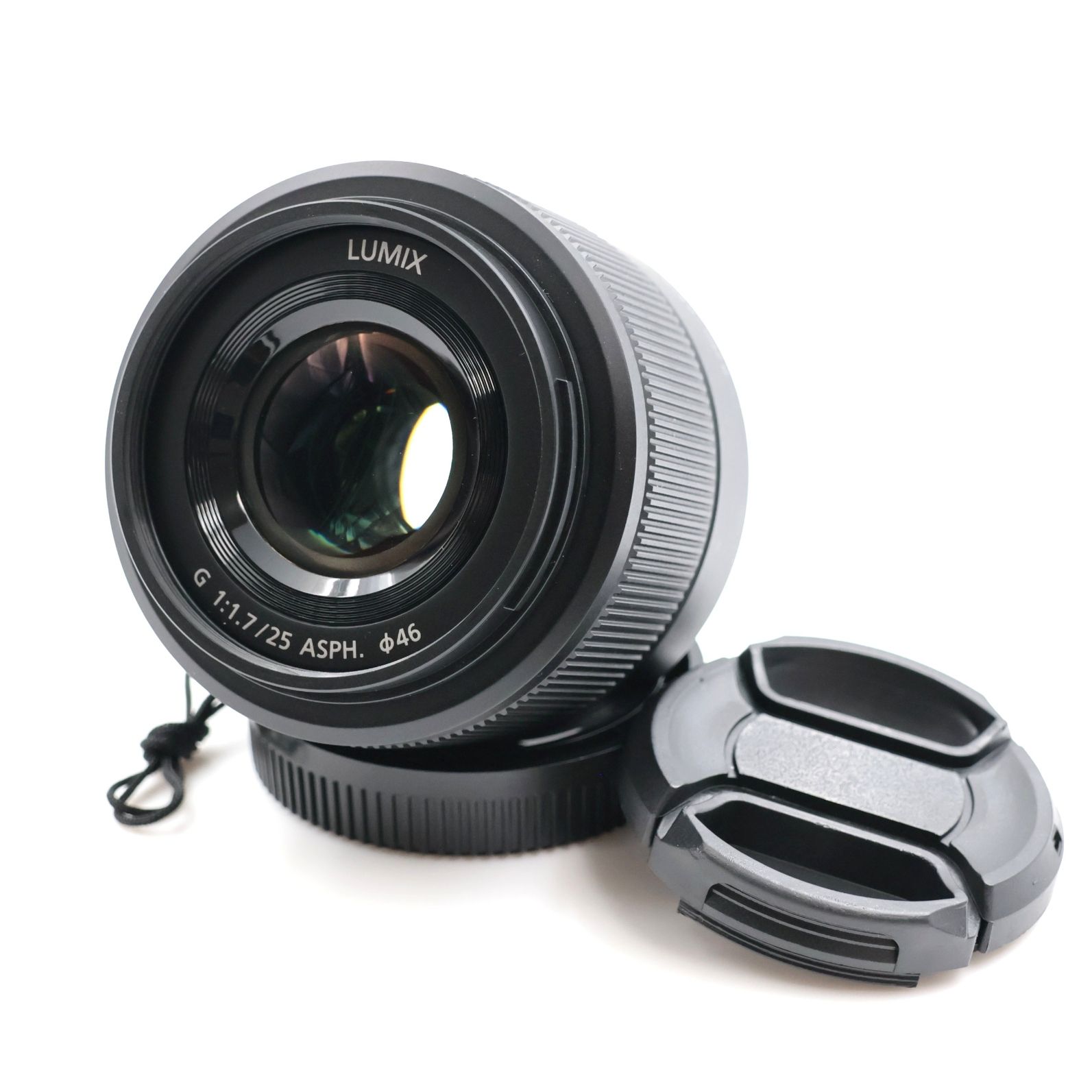 □極上品□ Panasonic LUMIX G 25mm F1.7 ASPH. ブラック H-H025-K 単