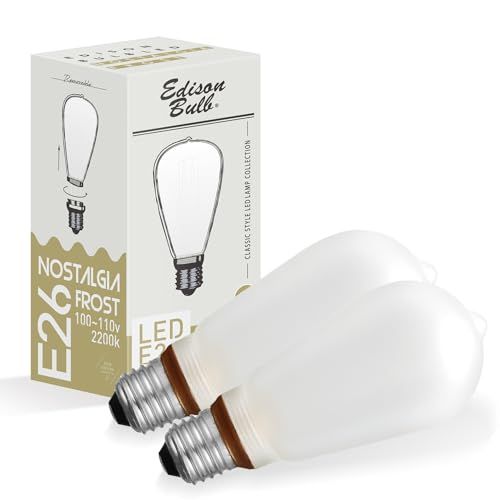 【迅速に発送】【2個セット】E26 調光器対応 エジソンバルブ LED電球 ノスタルジア (ロングフロスト) 2個セット 150lm 2200K 電球色 エジソン電球 裸電球 6,638円