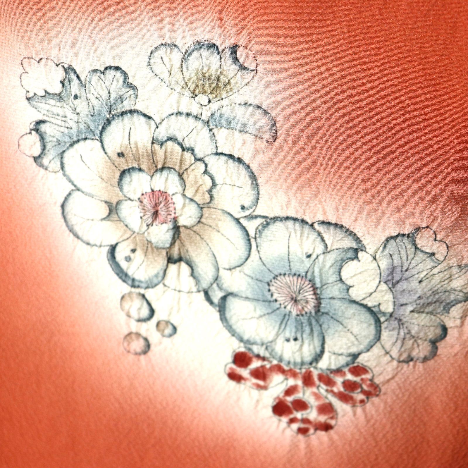 美品　正絹　袷　広襟　訪問着　付け下166 辻ヶ花　横幅たっぷり　トールサイズ 正絹 辻ヶ花 訪問着 付下げ 逸品 広襟 - メルカリ