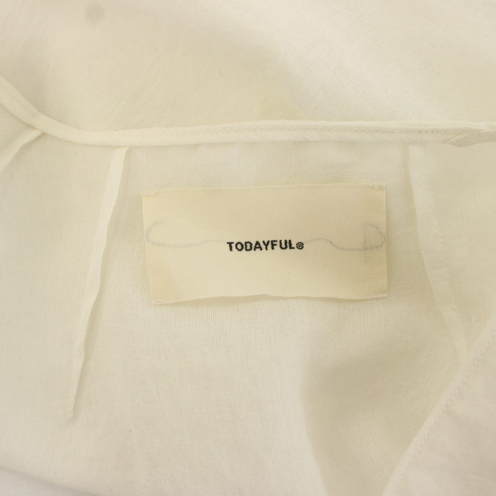 トゥデイフル TODAYFUL Slub Slit Shirts シャツ ブラウス シアー 長袖