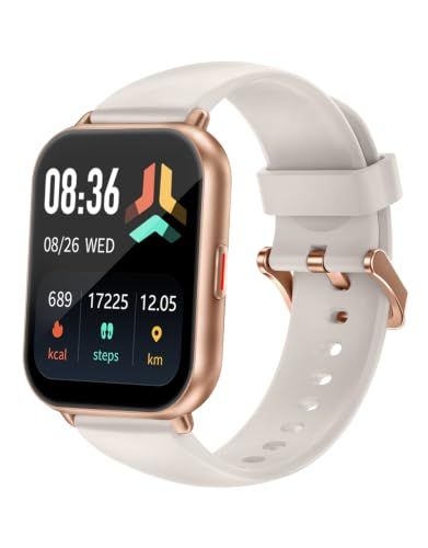 スマートウォッチ iPhone/Android対応 Bluetooth 通話機能付き 1.85インチ 大画面 腕時計 歩数計 Smart Watch 着信電話通知 IP68防水 アラーム タイマー ストップウォッチ 天気予報 100+種類運動 f24d527e