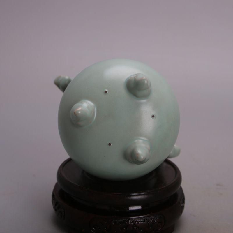 仏事用香炉中国 汝窯 青磁 香炉 陶器 陶芸 香道具 仏具 官窯 青釉 工芸
