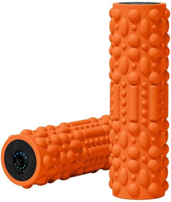 電動フォームローラー 振動 ストレッチローラー 3Dマッサージ粒【意匠権取得】筋膜リリース ローラー USB充電式 5段階調節 高耐久 ABSフォーム ジム/ホーム/オフィス/旅行などに適用。★m 6b1fe3aa