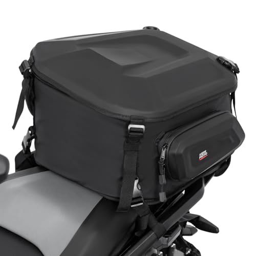 KEMIMOTO バイク シートバッグ 拡張機能あり 23-35L ヘルメット収納 撥水 防水 レインカバー付属 片手操作 固定ベルト付き バックパックとしても使用可能 汎用性 KM-1034★m 0d2cab82