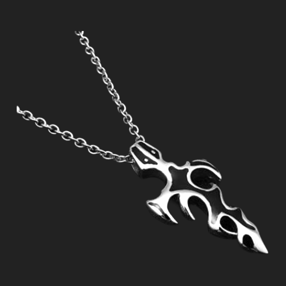N064】ネックレス メンズ レディース アクセサリー ブラック ブルー 黒