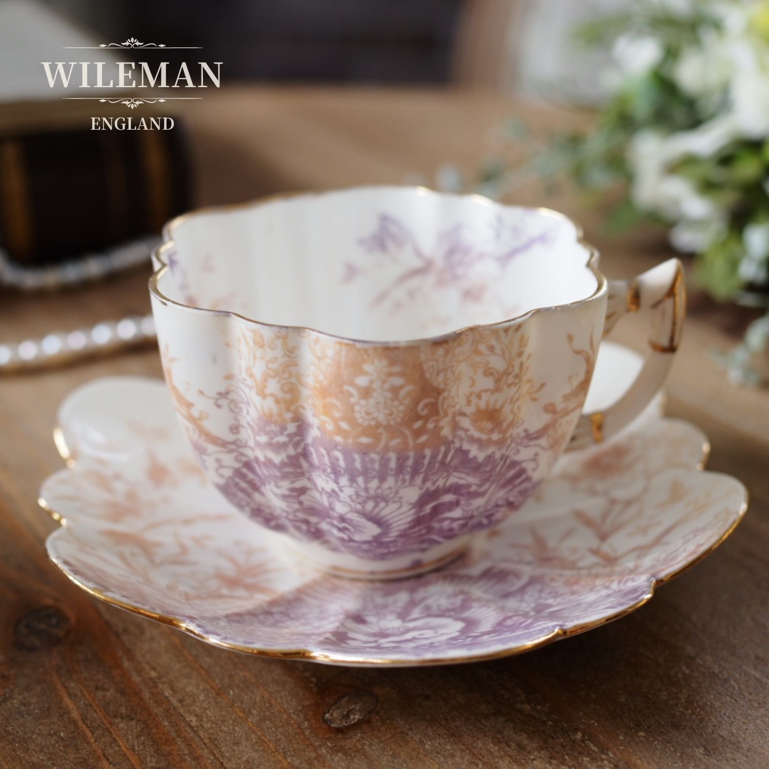 英国Wileman Foley シェリー5035 カップ＆ソーサー 1890年代 - メルカリ