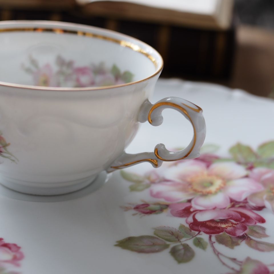 シューマンババリア ワイルドローズ スナックセット 薔薇柄プレート付