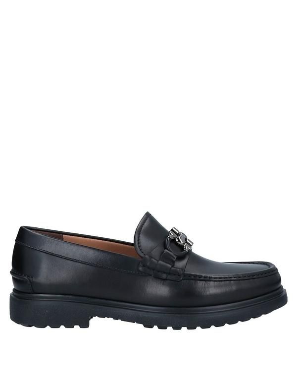 フェラガモ メンズ シューズ スリッポン・ローファー モカシン FERRAGAMO Black ブラック