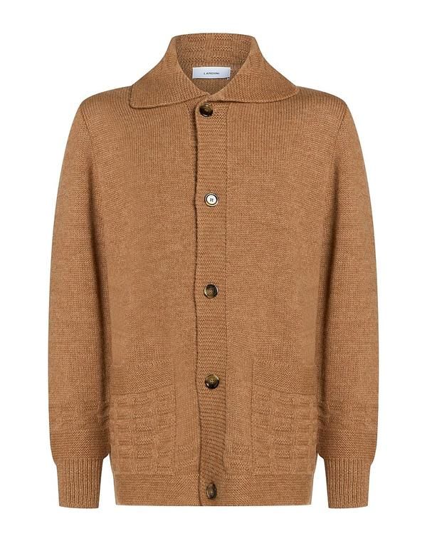 ラルディーニ　LARDINI ブラウン カーディガン ラルディーニ メンズ アウター カーディガン LARDINI Light Brown