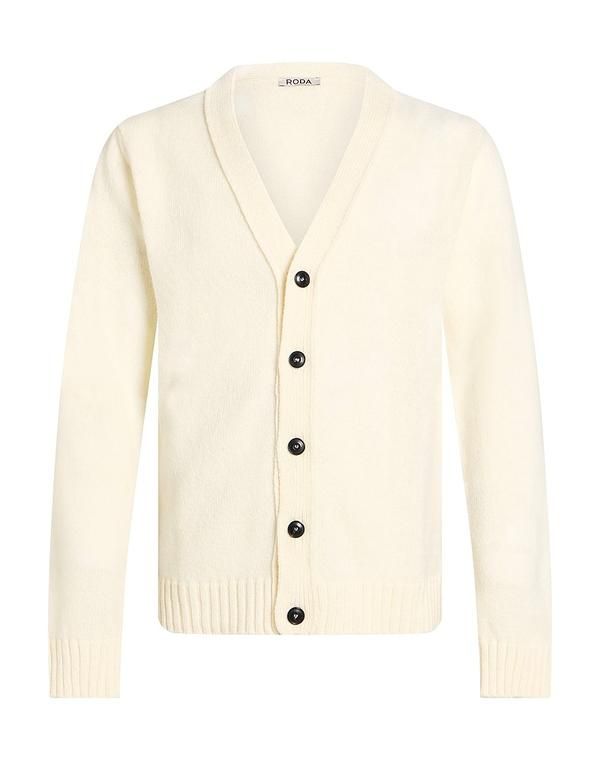 ロダ メンズ アウター カーディガン RODA Ivory アイボリー