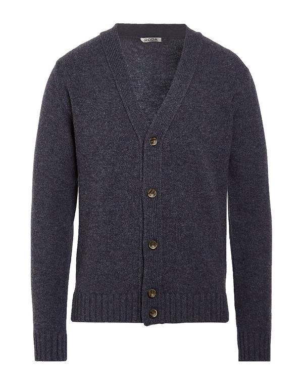 ロダ メンズ アウター カーディガン RODA Blue Gray グレー