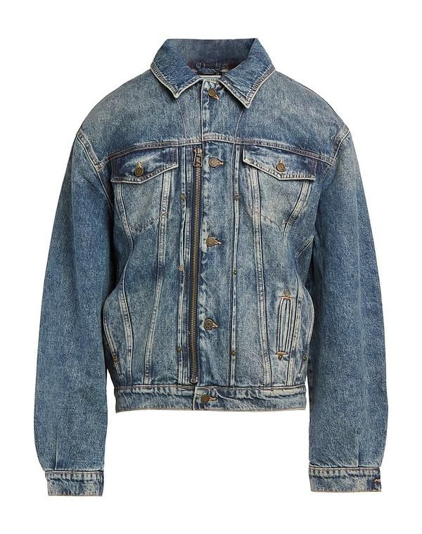 ゲス メンズ アウター ジャケット・ブルゾン デニムブルゾン GUESS Blue ブルー