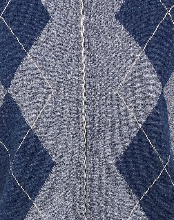 フェデーリ メンズ アウター カーディガン FEDELI Blue Gray グレー
