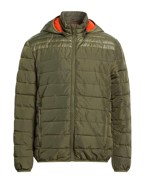 リュージョマン メンズ アウター ジャケット・ブルゾン パファージャケット LIU JO MAN Military Green グリーン