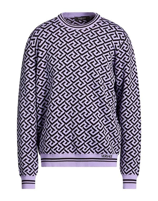 ヴェルサーチ メンズ トップス シャツ プルオーバー VERSACE Lilac ライラック