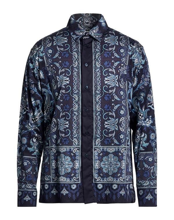 エトロ メンズ トップス シャツ ETRO Blue ブルー - メルカリ