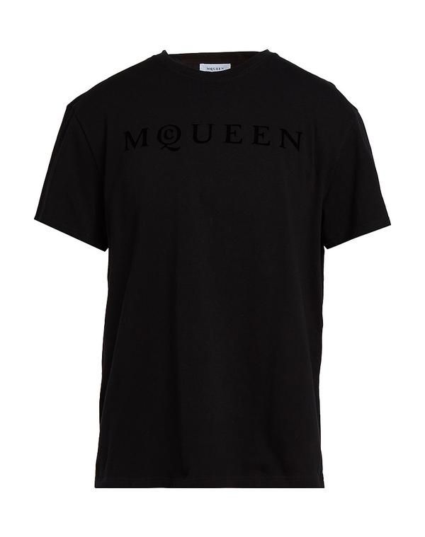 マックイーン メンズ トップス Tシャツ MCQUEEN Black ブラック