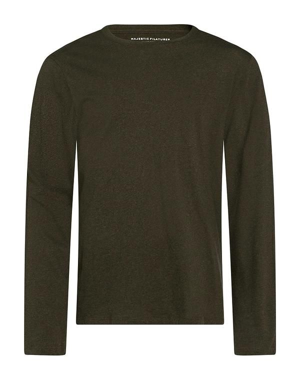 マジェスティック メンズ トップス Tシャツ MAJESTIC FILATURES T Military Green グリーン