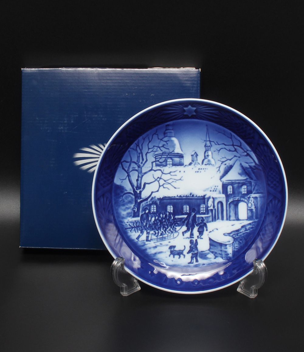 美品 ロイヤルコペンハーゲン イヤープレート 飾り皿 18cm 1995 Royal