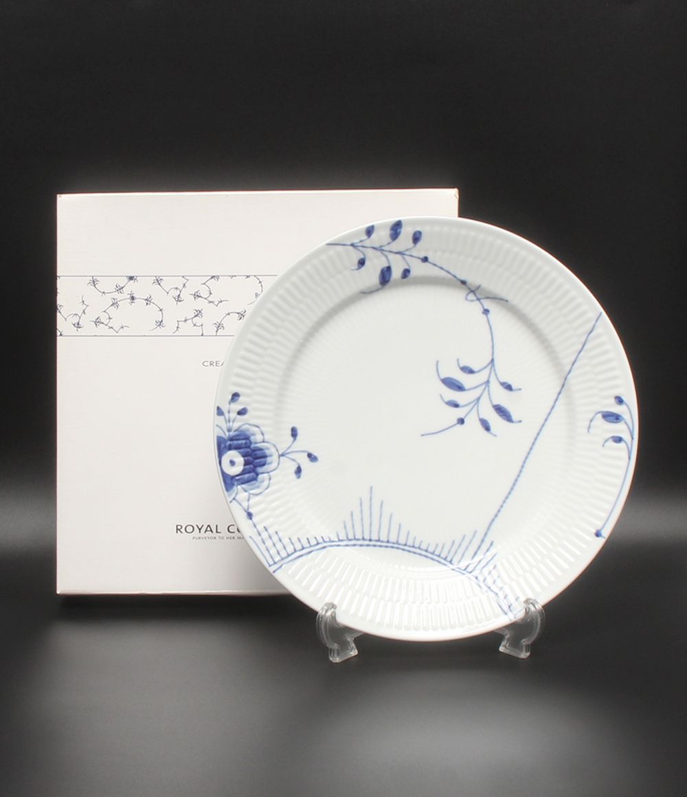 美品 ロイヤルコペンハーゲン プレート 皿 27cm ブルーフルーテッド