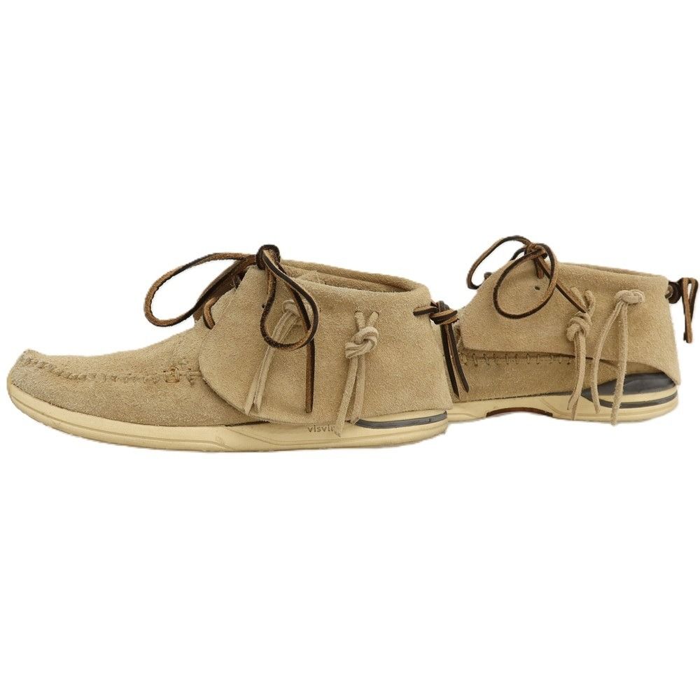 中古】ビズビム VISVIM スエード モカシン ベージュ【サイズUS9.5