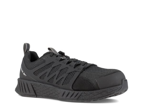 リーボック メンズ シューズ スニーカー Reebok Work Fusion Flexweave Composite Toe Work Sneaker Mens Black ブラック