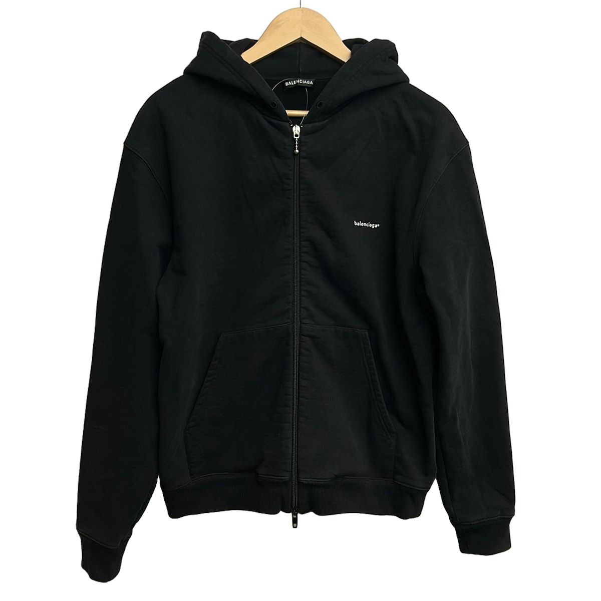 BALENCIAGA ブラック パーカー Lサイズ バレンシアガ パーカー Lサイズ