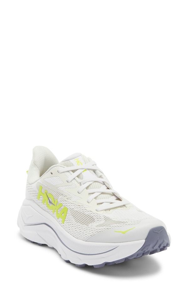 ホカオネオネ レディース シューズ スニーカー HOKA Challenger 8 Trail Running Shoe White Neon Hoka Citrus ホワイト