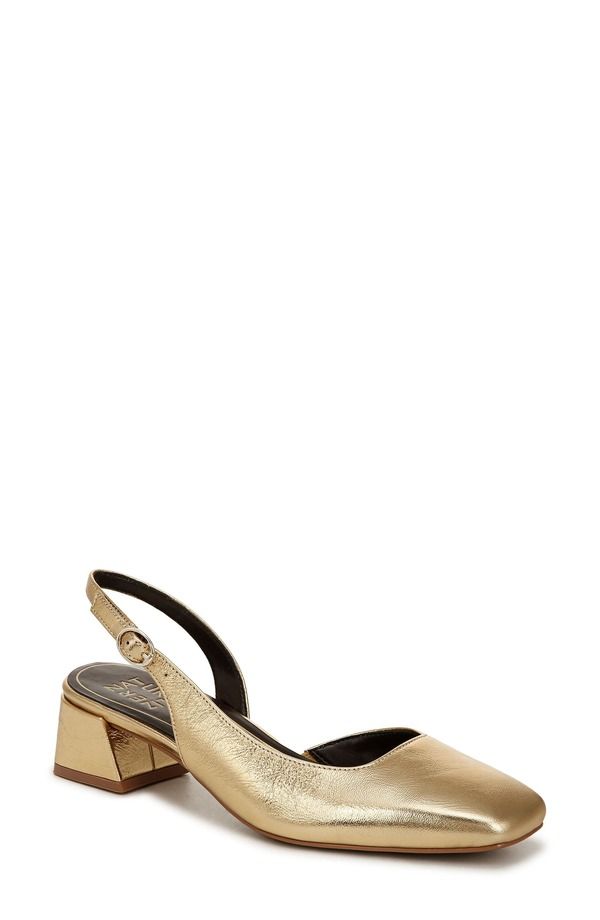 ナチュライザー レディース シューズ ヒール Naturalizer Jayla Half dOrsay Slingback Pump Dark Gold ゴールド