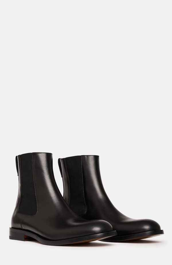 スカロッソ メンズ シューズ ブーツ・レインブーツ チェルシーブーツ チェルシー SCAROSSO Elliot Chelsea Boots Black Calf ブラック