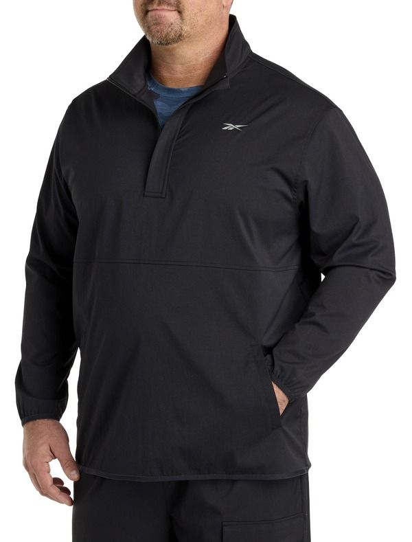リーボック メンズ アウター ジャケット・ブルゾン トール Reebok Big Tall Performance Track Jacket Black ブラック