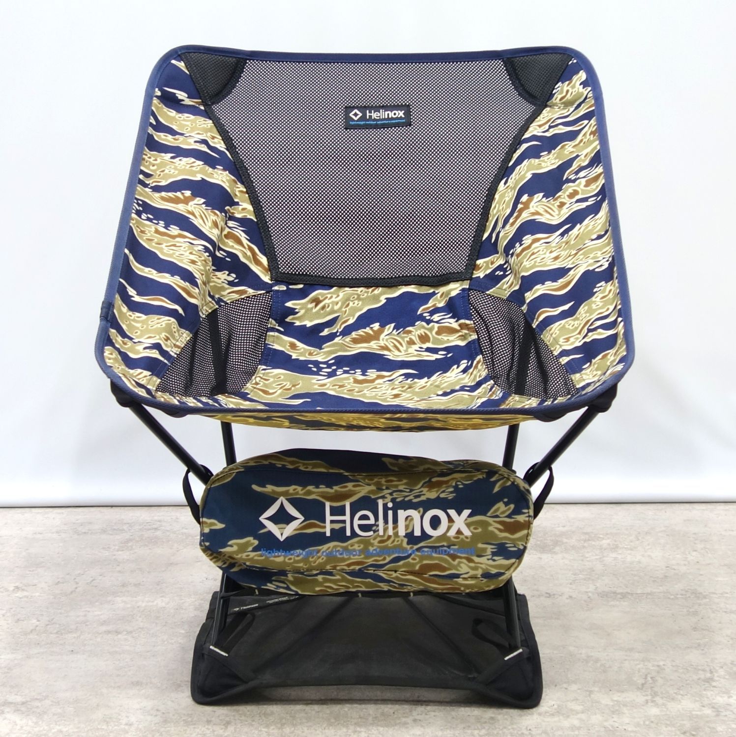 美品 ヘリノックス Helinox チェアワン ブルータイガーカモ グランド