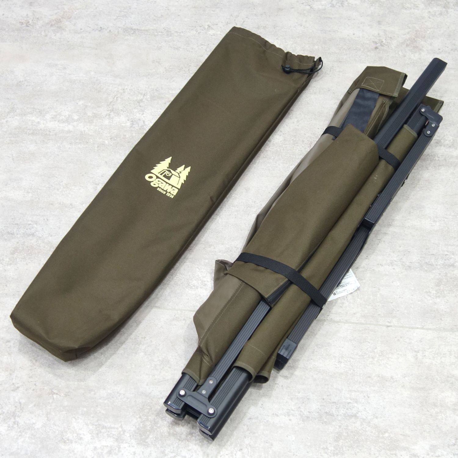 美品 オガワ OGAWA アルミGIベッド キャンプ コット ベッド 折りたたみ