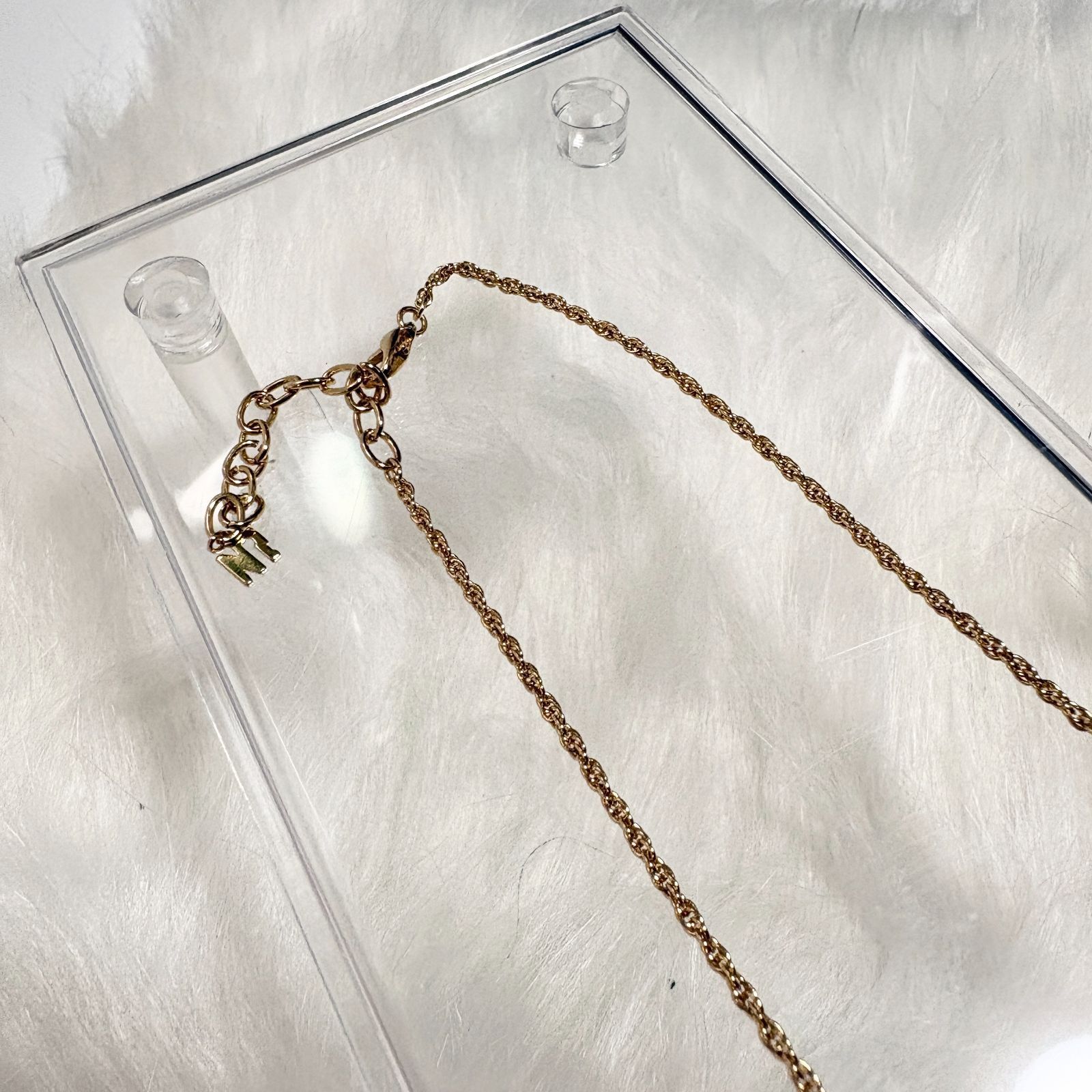 美品】ニナリッチ ネックレス ゴールド NRロゴ ペンダント 箱付き NINA 
